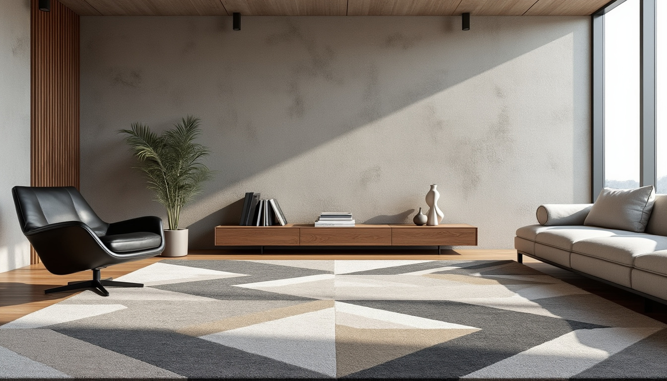découvrez l'élégance contemporaine avec nos tapis au design géométrique captivant, alliant modernité et style pour sublimer votre intérieur.