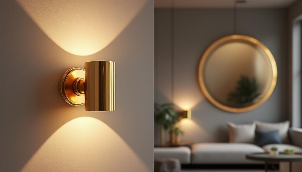 Élégance lumineuse : Applique murale en laiton doré pour sublimer votre intérieur