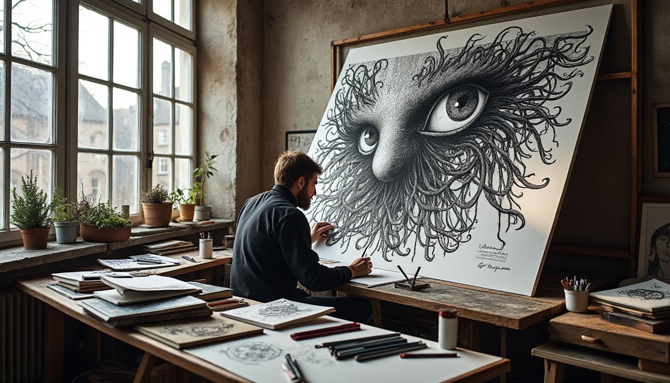 découvrez l'univers unique du dessin surréaliste à l'atelier commode de montreuil, un espace créatif où l'imagination prend vie à travers des œuvres originales et inspirantes.