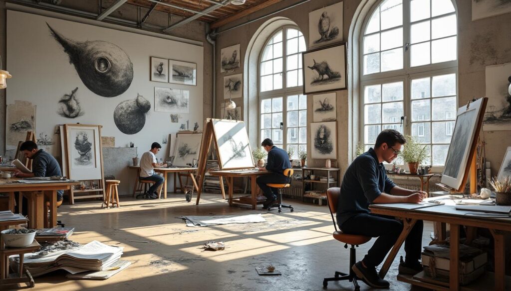 Exploration du dessin surréaliste à l'Atelier Commode de Montreuil