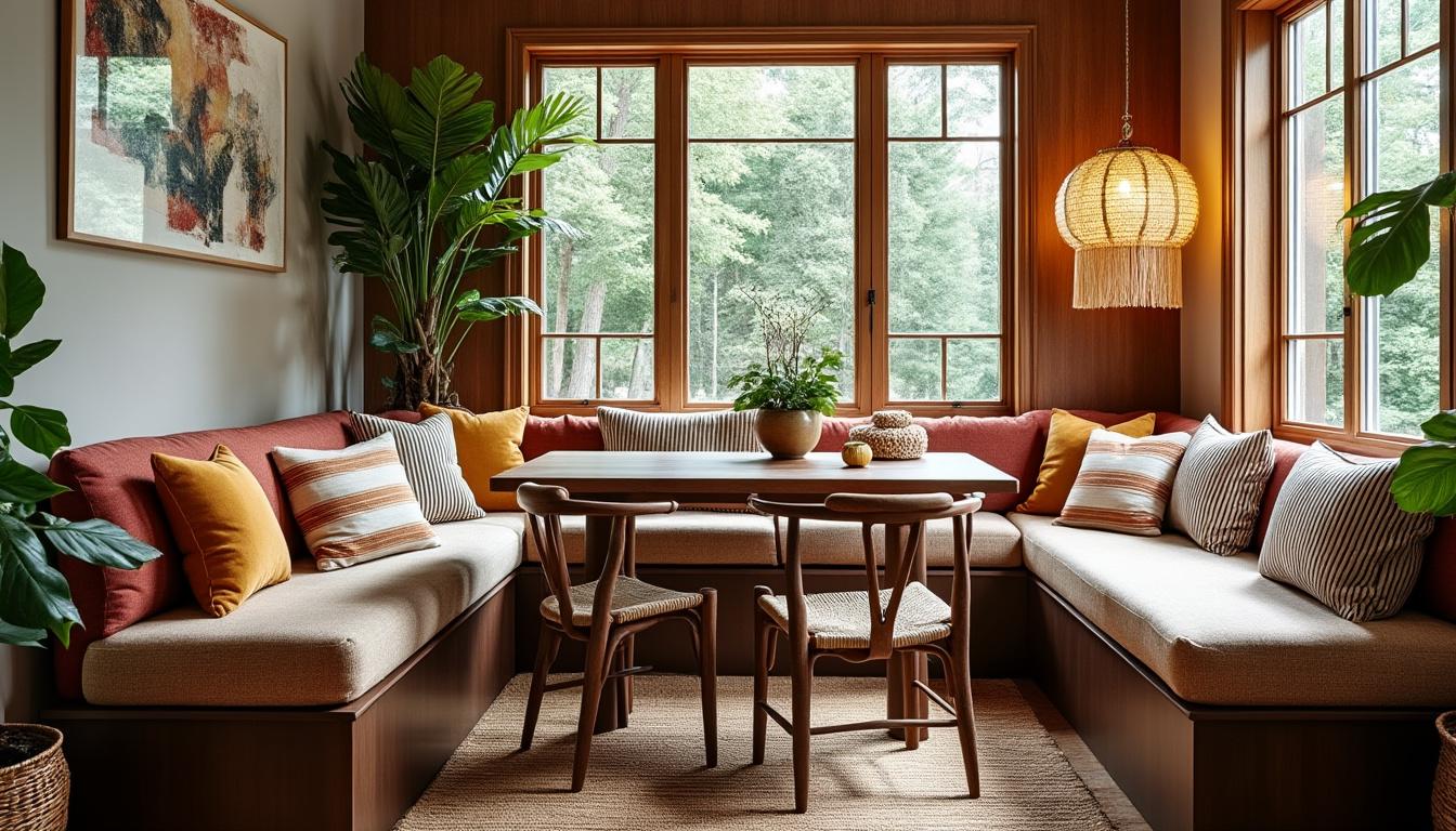 découvrez des idées inspirantes de salles à manger avec banquette intégrée pour optimiser l'espace et créer une ambiance conviviale et élégante.