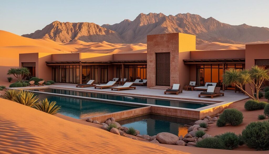 Marrakech : découvrez un hôtel au cœur du désert offrant une vue imprenable sur l’Atlas