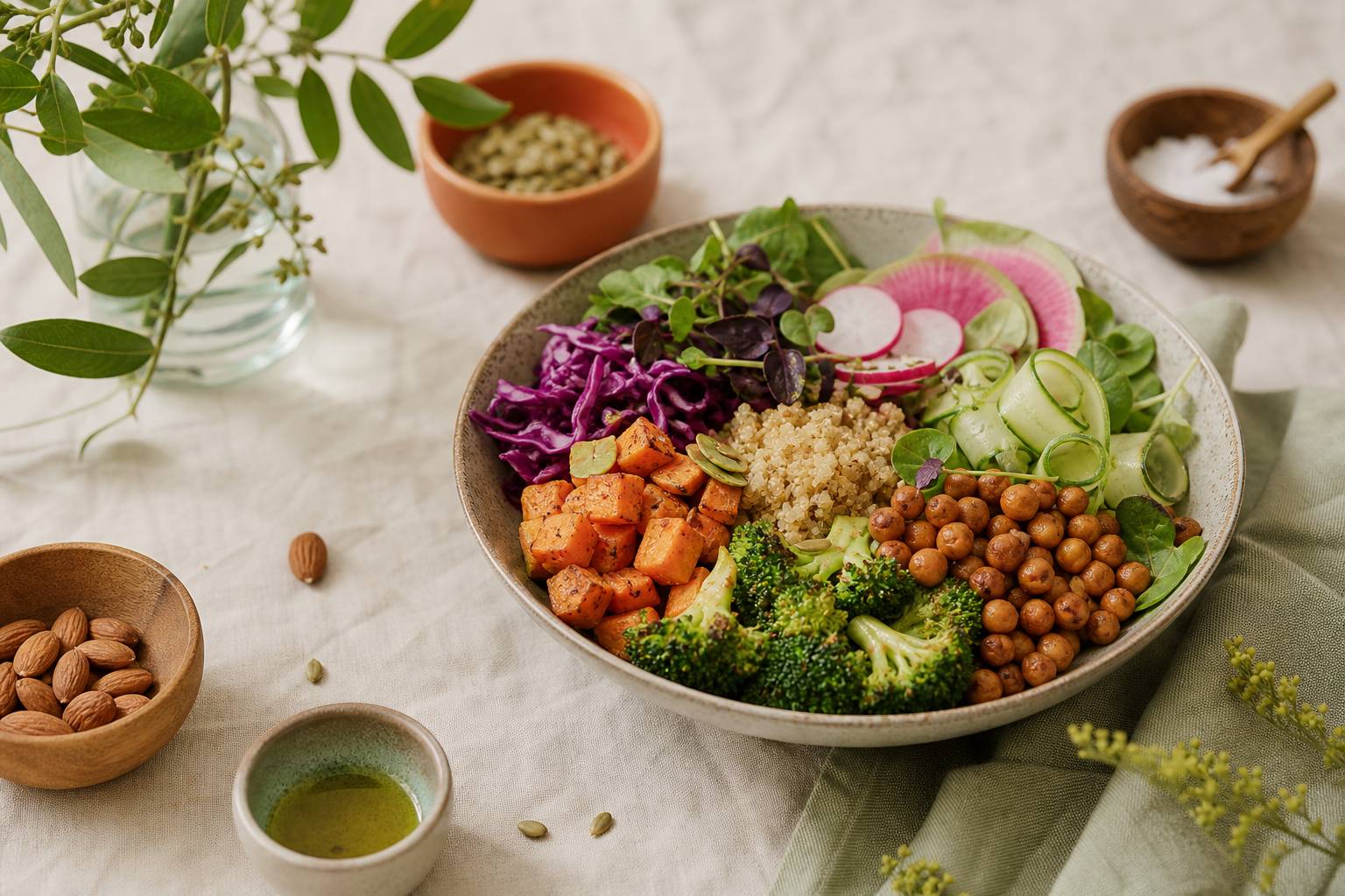 Nutrition holistique, recettes végétales saines et équilibrées