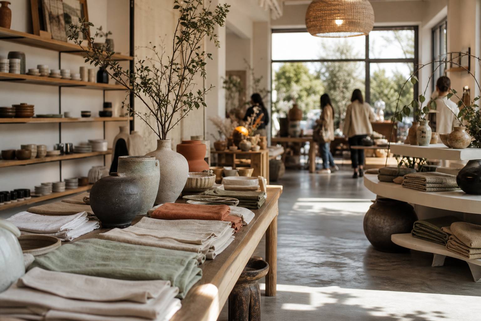 Nouvelle boutique Freia de Sarah Mainguy, vitrine élégante et intérieur chaleureux avec décoration soignée