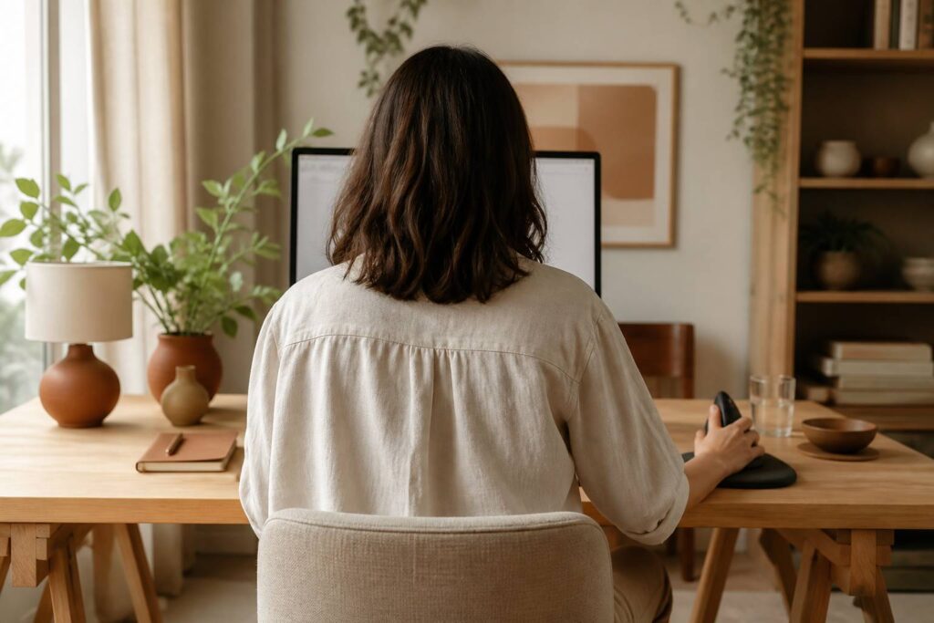 Travail assis et gestes répétés : préserver poignets, épaules et dos