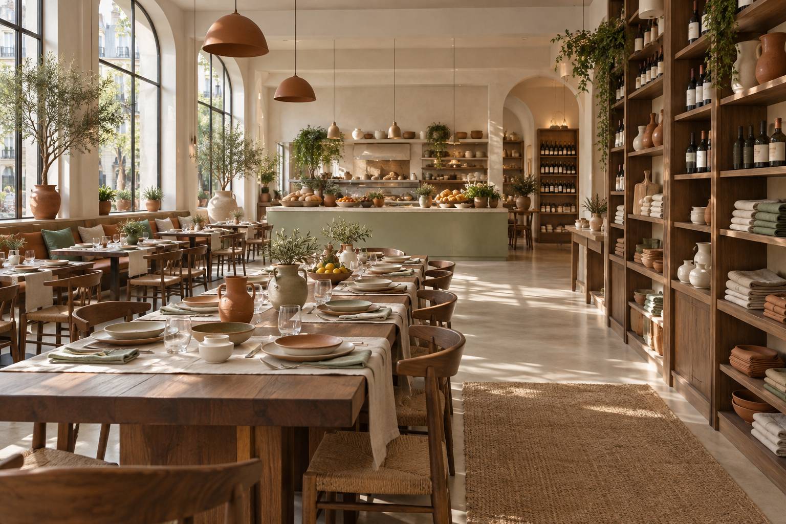 Illustration éditoriale du sujet : Une escapade gourmande : découvrez la resto-boutique italienne d'Oberkampf